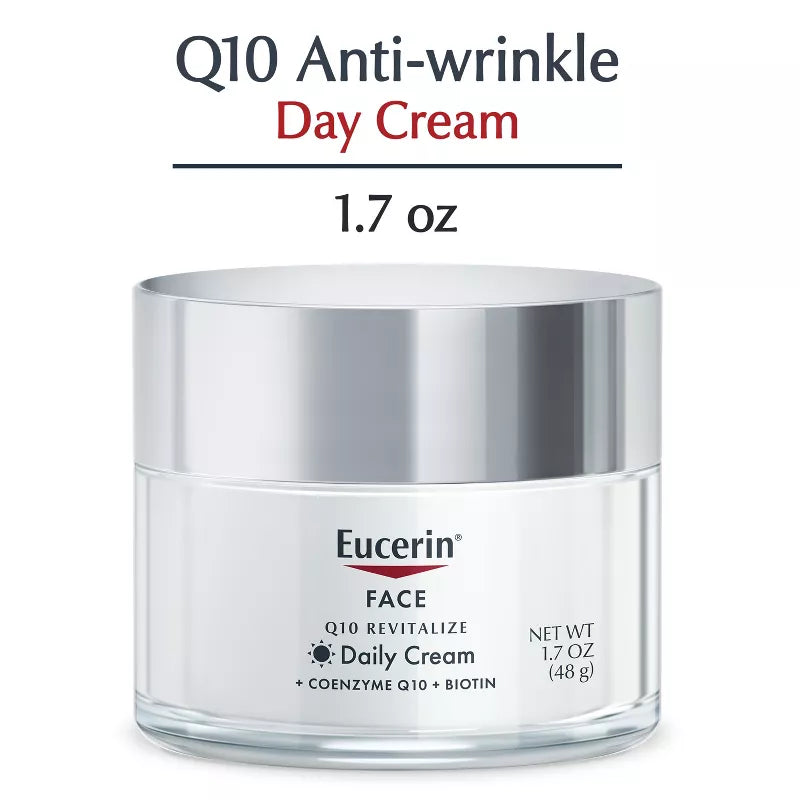 Eucerin, Face, Q10 Revitalize Daily Cream, Fragrance Free, 1.7 oz (48 g)
