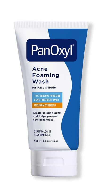 PanOxyl® Acne Foaming Wash Benzoyl Peroxide 10% Maximum Strength 5.5 oz (156 g)