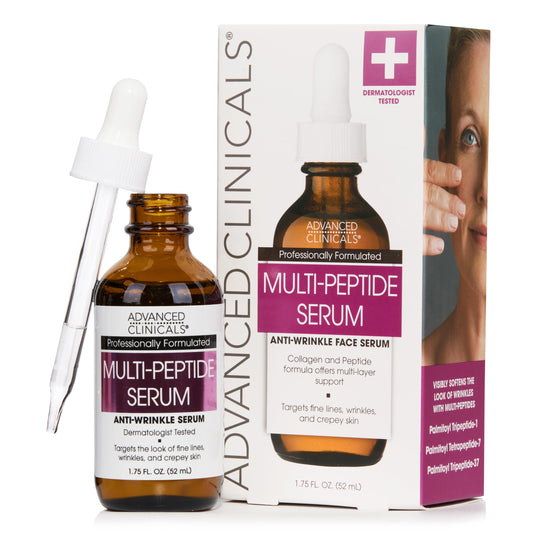 Advanced Clinicals, Peptide Serum, Anti-Wrinkle Face Serum, 1.75 fl oz (52 ml)