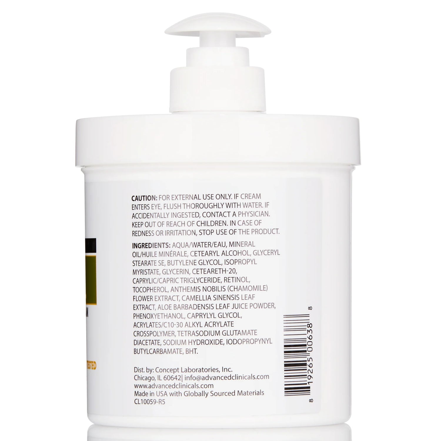 Advanced Clinicals, Retinol, Advanced Firming Cream, 16 oz (454 g)
