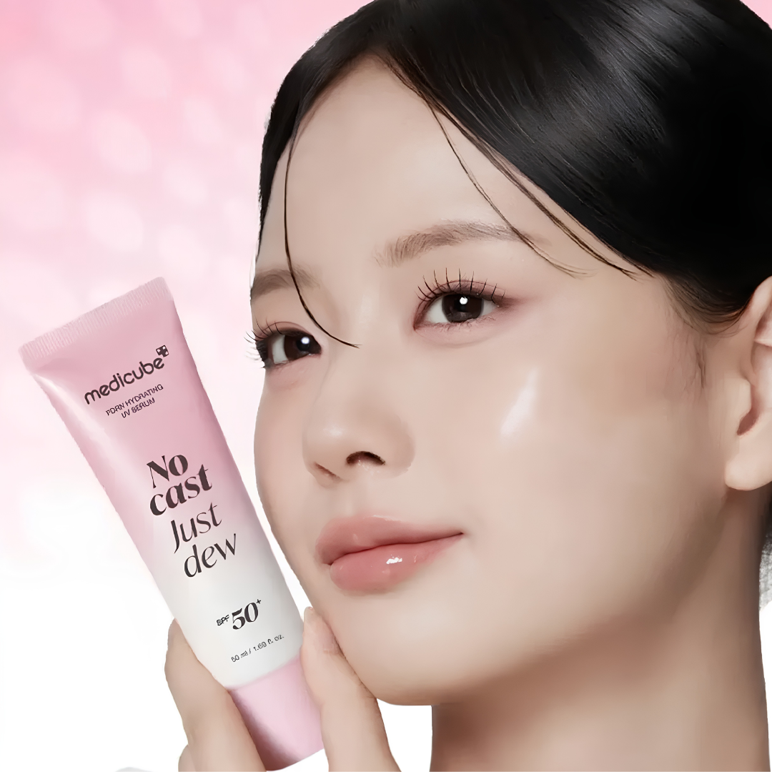 [MEDICUBE] No Cast Just Dew PDRN Hydrating UV Serum (SPF50+ PA++++) -50ml