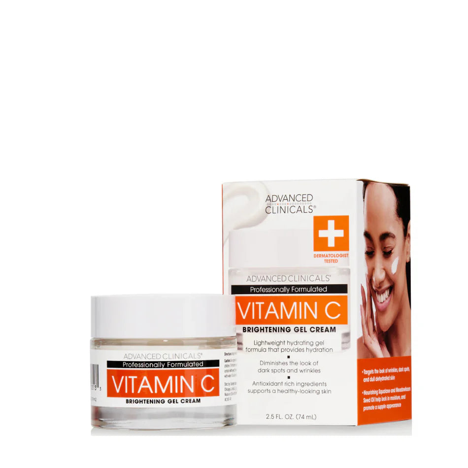 Advanced Clinicals, Vitamin C, Brightening Gel Cream, 2.5 fl oz (74 ml)