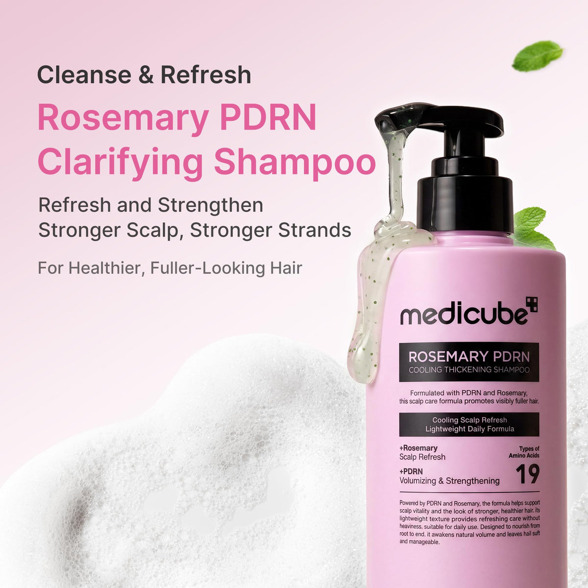 [MEDICUBE] Rosemary PDRN Cooling Thickening Shampoo -400ml