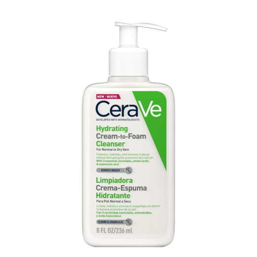 CERAVE HYDRATING CREAM-TO-FOAM CLEANSER 236ML