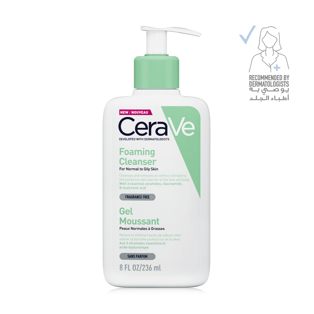 CeraVe Foaming Cleanser Normal to Oily Skin 236ml