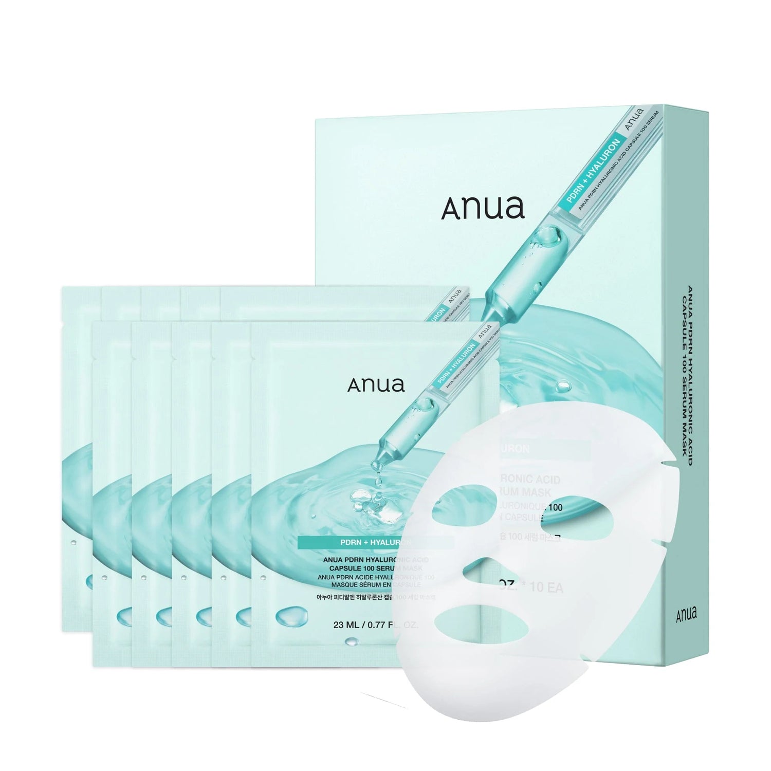 [ANUA] PDRN Hyaluronic Acid Capsule 100 Serum Mask (1ea)