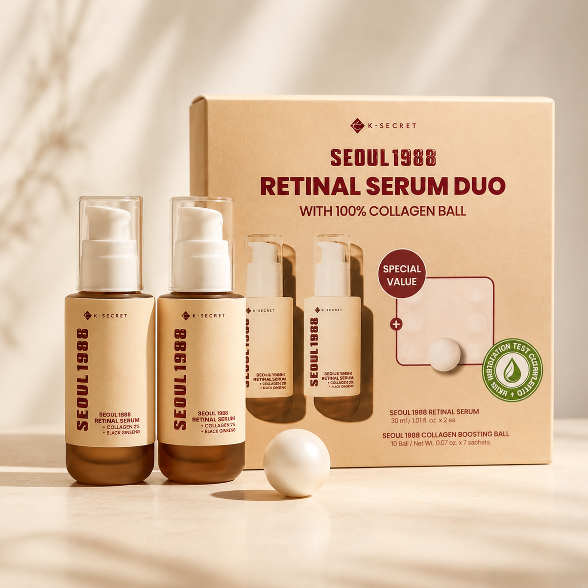 [KSECRET] 
Retinal Black Ginseng Serum Double Set