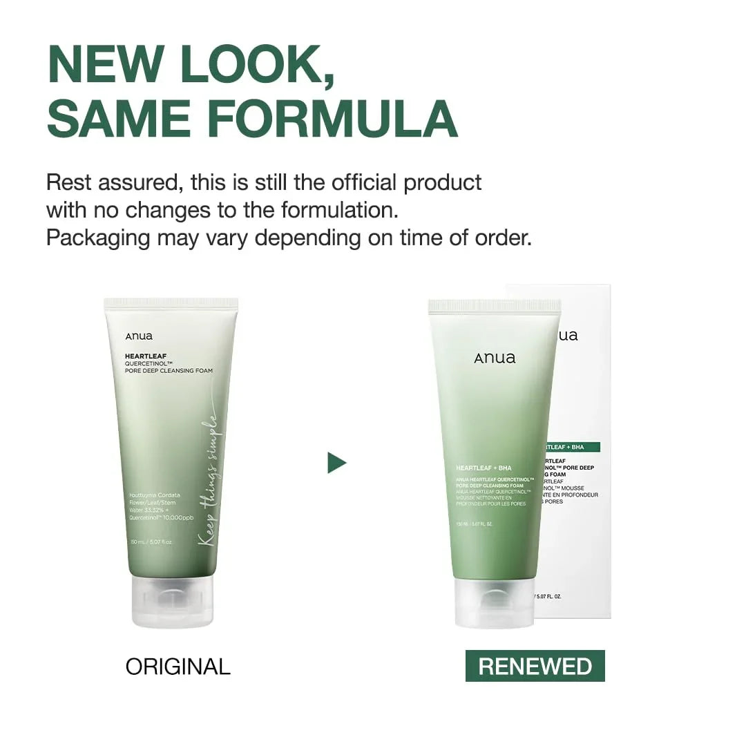 ANUA Heartleaf Quercetinol Pore Deep Cleansing Foam, 5.07 fl oz (150 ml)