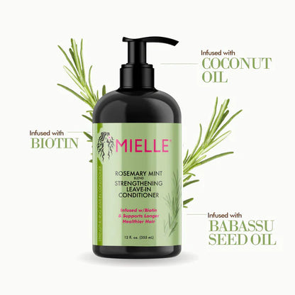 Mielle Rosemary Mint Blend Strengthing Leave In Conditioner - 355ml