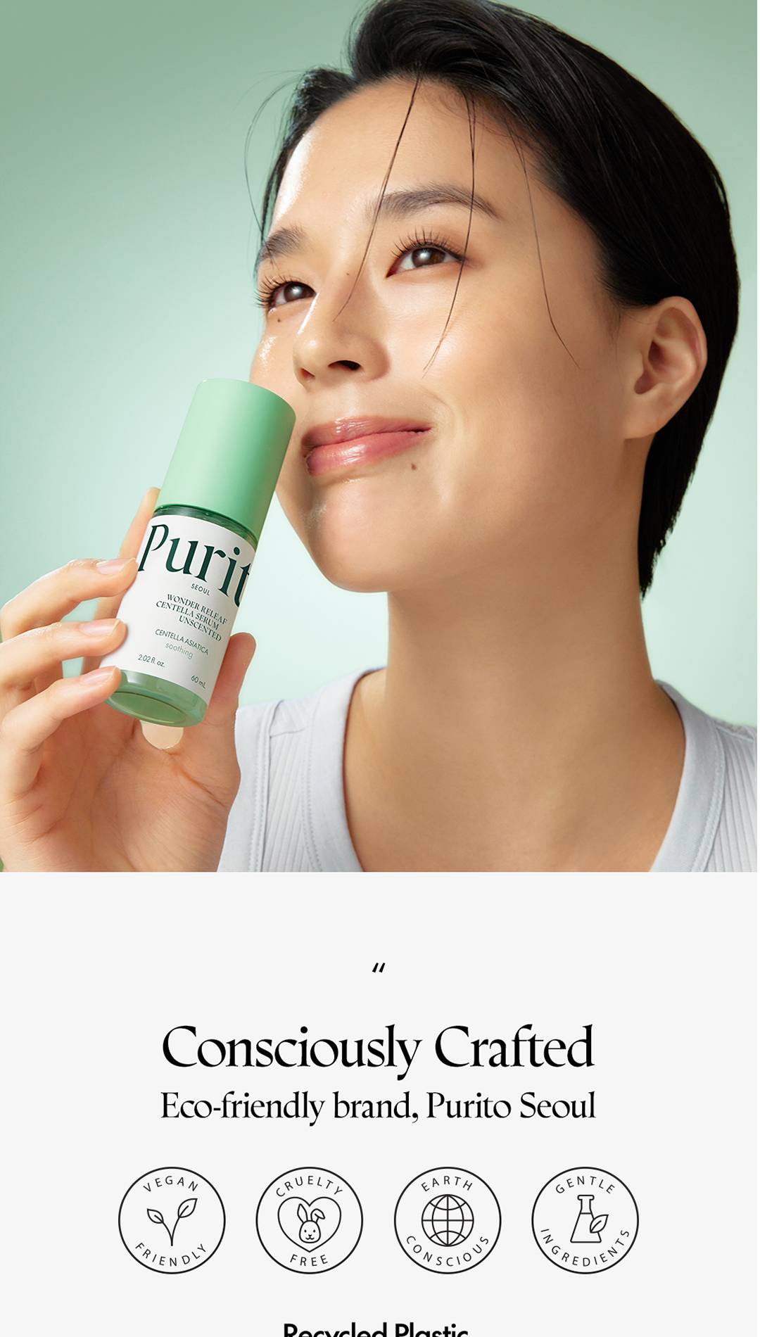 [PURITO SEOUL] Wonder Releaf Centella Serum Unscented 60ml