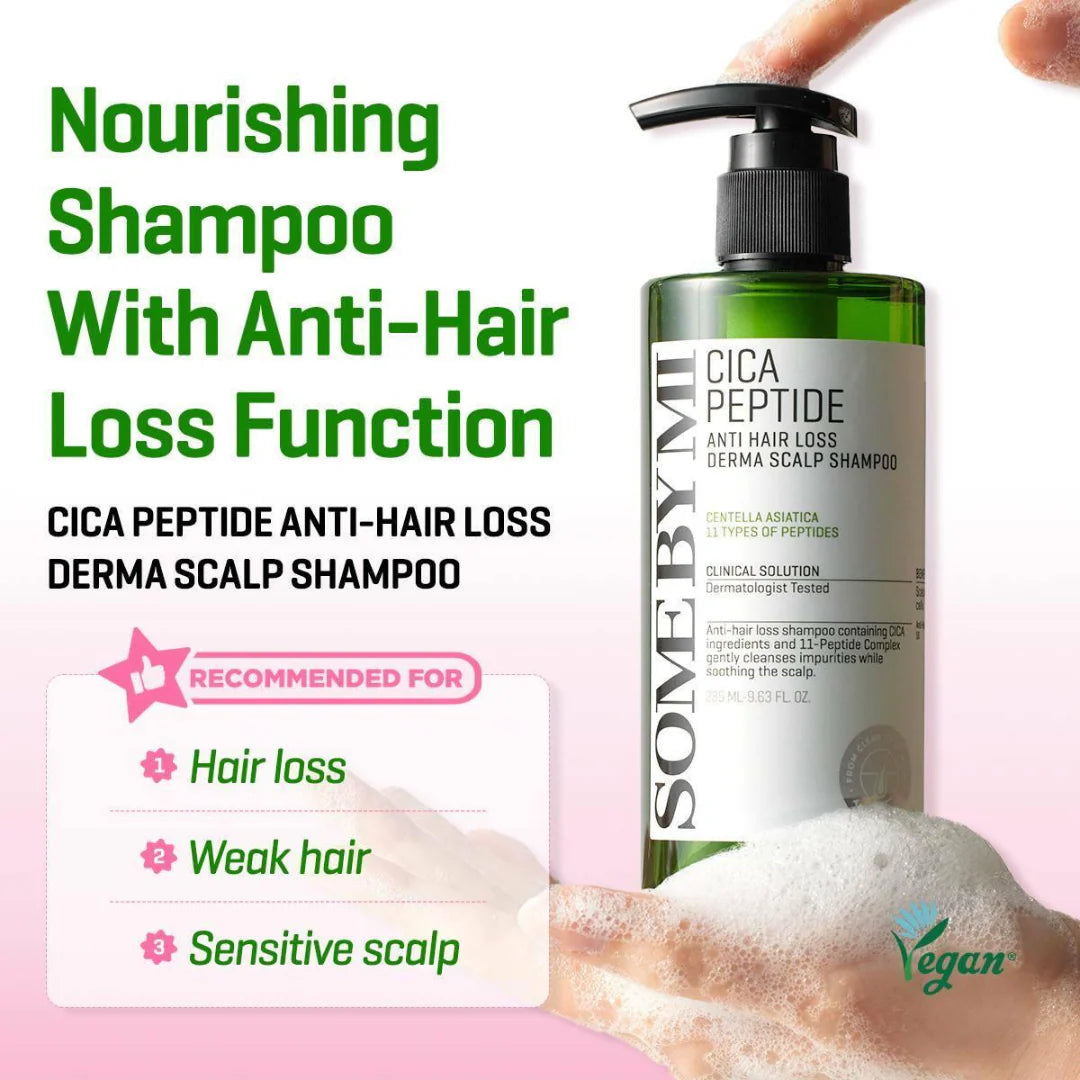 [SOME BY MI] Cica Peptide Anti Hair Loss Derma Scalp Shampoo 285ml